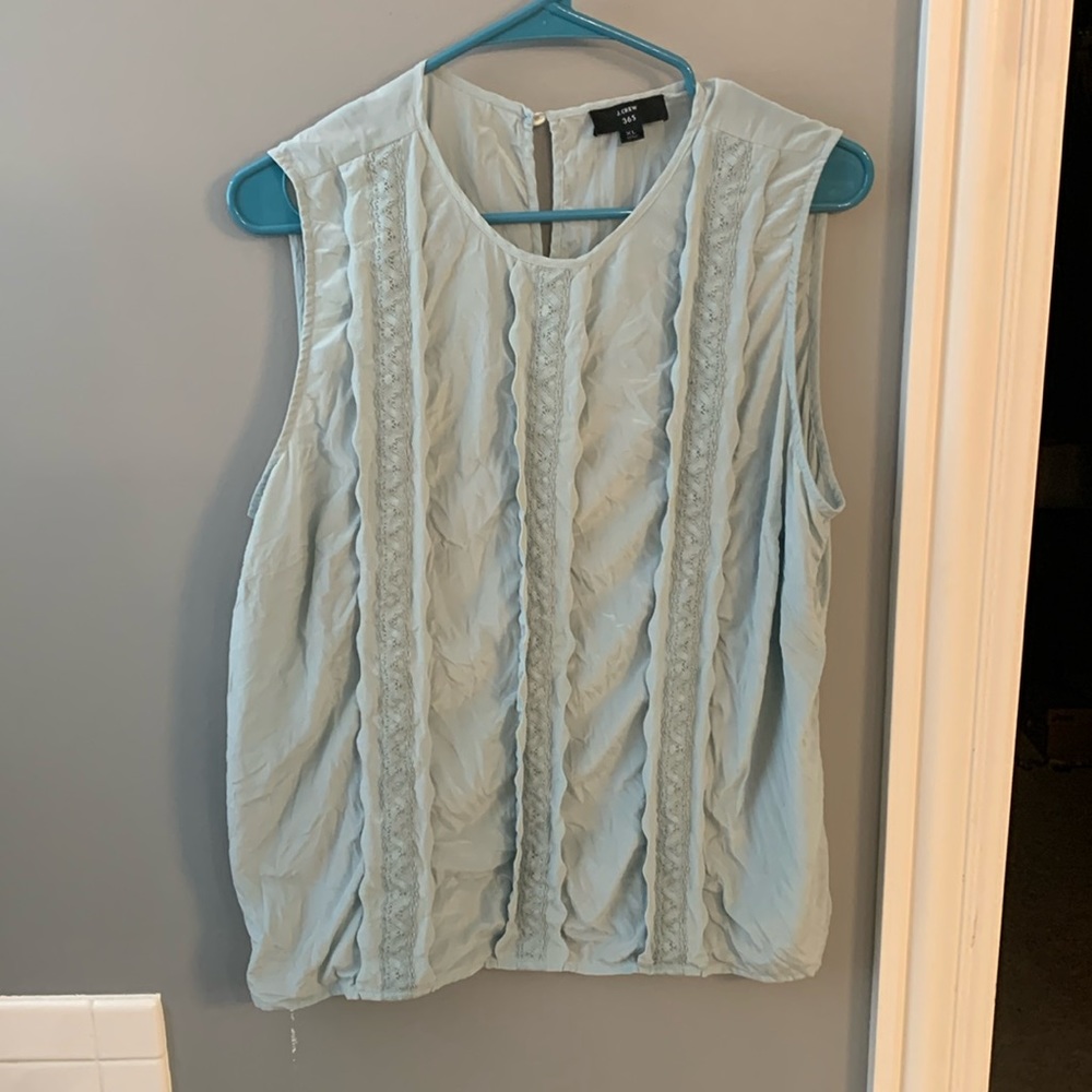 Jcrew size XL seafoam blue tank.